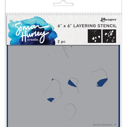Ranger Ink - Simon Hurley - Layering Stencils - Lemon Branch
