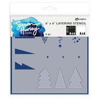 Ranger Ink - Simon Hurley - Layering Stencils - Mod Christmas Trees