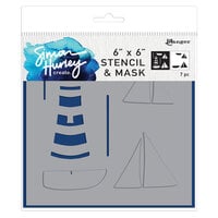 Ranger Ink - Simon Hurley - 6 x 6 Stencil and Mask - Smooth Sailing