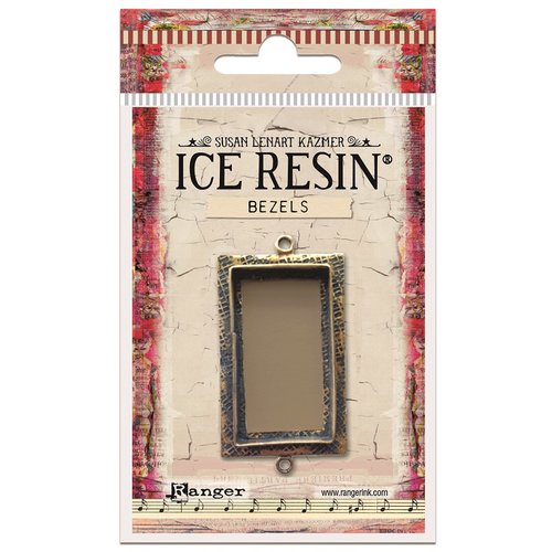 Ranger Ink - ICE Resin - Milan Bezels - Rectangle - Large - Antique Bronze