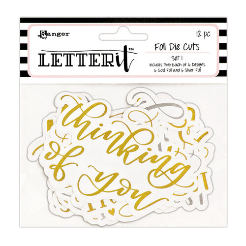Ranger Ink - Letter It Collection - Foil Die Cuts - Set 1