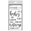 Ranger Ink - Letter It Collection - Clear Acrylic Stamps - Baby