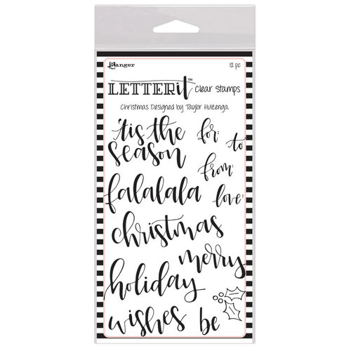 Ranger Ink - Letter It Collection - Clear Acrylic Stamps - Christmas