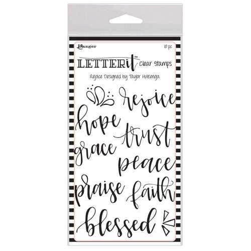 Ranger Ink - Letter It Collection - Clear Acrylic Stamps - Rejoice