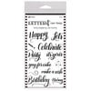 Ranger Ink - Letter It Collection - Clear Acrylic Stamps - Party