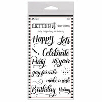 Ranger Ink - Letter It Collection - Clear Acrylic Stamps - Party