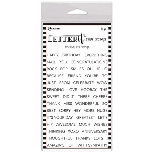 Ranger Ink - Letter It Collection - Clear Acrylic Stamps - It's The Little Things