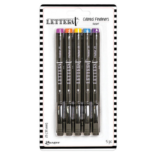 Ranger Ink - Letter It Collection - Fine Liner Colored Pens - Resort