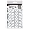 Ranger Ink - Letter It Collection - Background Stencil - Alternating Chevrons