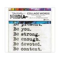 Ranger Ink - Dina Wakley Media - Collage Words