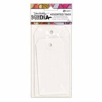 Ranger Ink - Dina Wakley Media - White Tag - Sizes Number 03 and 05