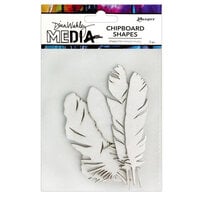 Ranger Ink - Dina Wakley Media - Chipboard Shapes - Feathers