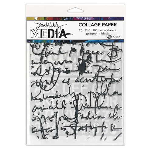 Dina Wakley Media Collage Paper - Jumbled Letters [MDA81838]