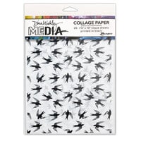 Ranger Ink - Dina Wakley Media - Collage Paper - 7.5 x 10 - Flying Things - 20 Pack