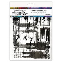 Ranger Ink - Dina Wakley Media - Transparencies - 8.5 x 10.75 - Frames And Figures - Set 2