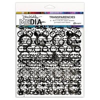 Ranger Ink - Dina Wakley Media - Transparencies - 8.5 x 10.75 - Pattern Play - Set 2