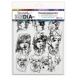 Ranger Ink - Dina Wakley Media - Transparencies - 8.5 x 10.75 - Tinies Set 2