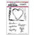 Ranger Ink - Dina Wakley Media - Unmounted Rubber Stamps - Handwritten Heart Collage