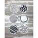 Ranger Ink - Dina Wakley Media - Cling Mounted Rubber Stamps - Circle Patterns