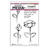 Ranger Ink - Dina Wakley Media - Cling Mounted Rubber Stamps - Always Flowers