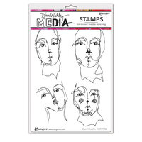 Ranger Ink - Dina Wakley Media - Cling Mounted Rubber Stamps - Church Doodles