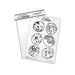 Ranger Ink - Dina Wakley Media - Cling Mounted Rubber Stamps - Circled