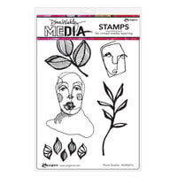 Ranger Ink - Dina Wakley Media - Cling Mounted Rubber Stamps - Phone Doodles