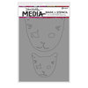 Ranger Ink - Dina Wakley Media - Masks - Cat Head