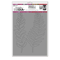 Ranger Ink - Dina Wakley Media - Stencil and Mask - Curly Frond