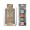Ranger Ink - Tim Holtz - Mini Distress Ink Storage Tin with Mini Distress Ink Pad Set - Sixteen