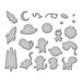 Simon Hurley - Space Friends Stamps and Etched Dies Bundle - 63 Pieces