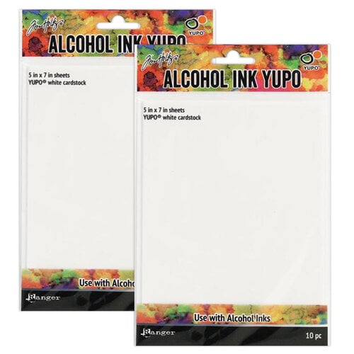 Ranger Ink - Tim Holtz - Alcohol Ink Yupo Paper - White - 20 Pack
