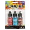 Ranger Ink - Tim Holtz - Adirondack Alcohol Inks - 3 Pack - Rodeo