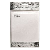 Ranger Ink - Tim Holtz - Distress Cracked Leather Paper - 4.25 x 5.5 - 12 Pack