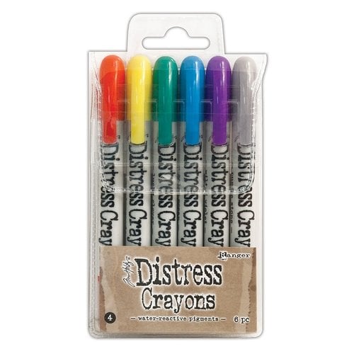Ranger Ink Distress Ink Crayons - Set 4 Primary