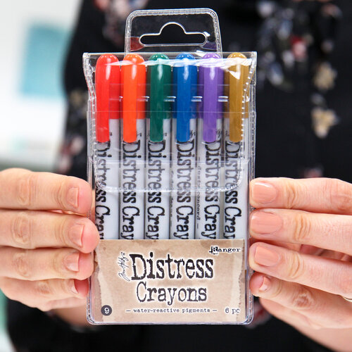 Ranger Ink Distress Ink Crayons - Set 4 Primary