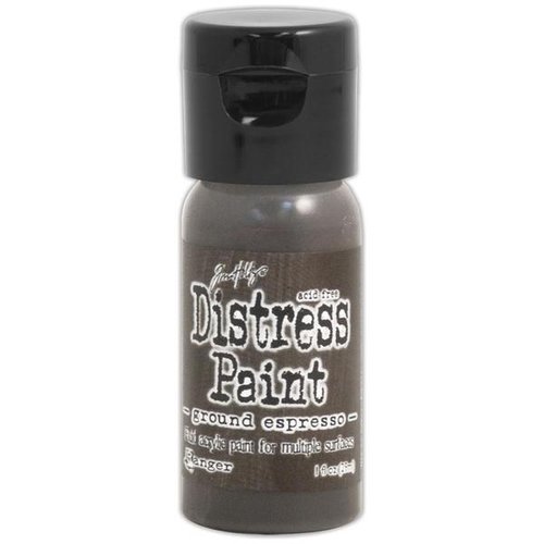 Ranger Ink - Tim Holtz - Distress Paint - Mini - Flip Cap - Ground Espresso