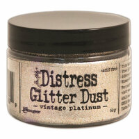 Ranger Ink - Tim Holtz - Distress Glitter Dust - Vintage Platinum