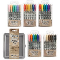 Ranger Ink - Tim Holtz - Distress Crayons Tin and Distress Crayons - Bundle One