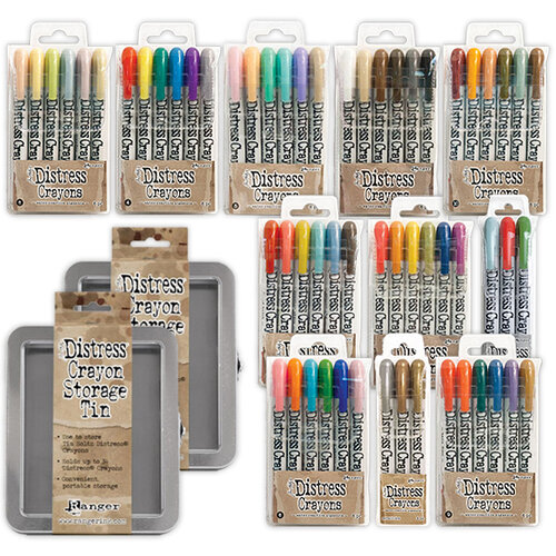 Ranger Ink Distress Crayons Set - Into the Blue