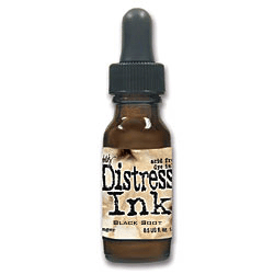 Tim Holtz Distress Ink - 1/2 oz. Reinker - Black Soot