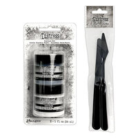 Ranger Ink - Tim Holtz - Christmas - Distress Texture Paste Set and Palette Knife Set