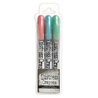 Ranger Ink - Tim Holtz - Christmas - Distress Crayons - Pearl - Set Six