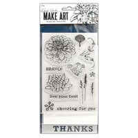 Ranger Ink - Wendy Vecchi - Make Art - Stamp, Die, and Stencil Set - Bravo