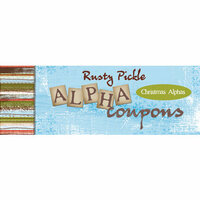 Rusty Pickle - Alphabet Coupon - Merry Grinch-mas Collection - Christmas Alphas, CLEARANCE