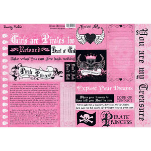 Rusty Pickle - Pirate Princess Collection - Cardstock Coupons