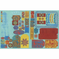 Rusty Pickle - Pashmina Collection - Cardstock Tag Set, CLEARANCE