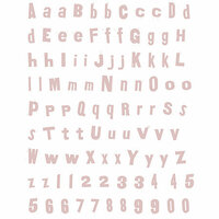 Rusty Pickle - Funky Alphabet Rub-Ons - Pink, CLEARANCE