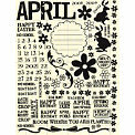 Rusty Pickle - Rub Ons - April - Easter - Taxes - April Fools - Birthday, CLEARANCE
