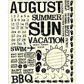 Rusty Pickle - Rub Ons - August - Summer - BBQ - Vacation - Swim